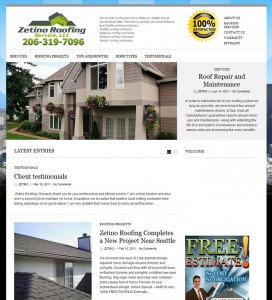 Zetino Roofing Design by Brian Sniff Web Design