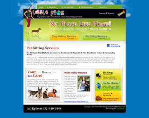 Little Pawz Pet Sitters web design by Brian Sniff