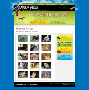 Little Pawz Pet Sitters web design by Brian Sniff